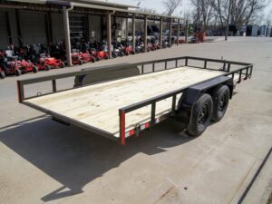 7×18 Straight Deck Utility Trailer (2) 3,500lb Axles – No Gate - Image 6