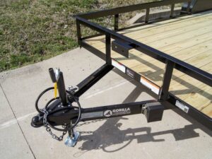 7×18 Straight Deck Utility Trailer (2) 3,500lb Axles – No Gate - Image 9