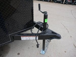 7×14 Enclosed Trailer Red V-Nose Blackout Package 3,500lb Axle Storage - Image 12