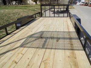 7×20 Dovetail Utility Trailer (2) 3,500lb Axles with Elevated Basket - Image 13