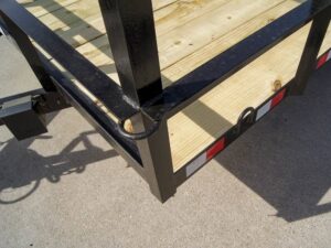 7×20 Dovetail Utility Trailer (2) 3,500lb Axles with Elevated Basket - Image 14