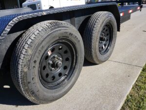 7×18 Steel Floor Car Hauler (2) 3500lb Axle w/ Brake and Ramps - Image 7