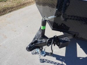 7×16 Enclosed Trailer White V-Nose Blackout Package Tandem Axle Storage - Image 17
