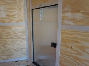 7×16 Enclosed Trailer Charcoal V-Nose Blackout Package Tandem Axle Storage - Image 17