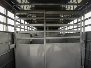 24ft Charcoal Gooseneck Livestock Trailer (2) 7K Axles - Image 8