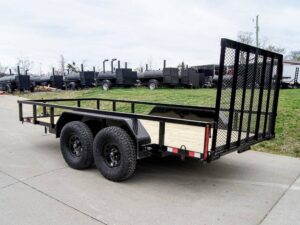 6.4×14 Straight Deck Tube Top Off Road Utility Trailer (2) 3,500lb Axles - Image 6