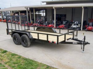 6.4×14 Straight Deck Tube Top Off Road Utility Trailer (2) 3,500lb Axles - Image 9