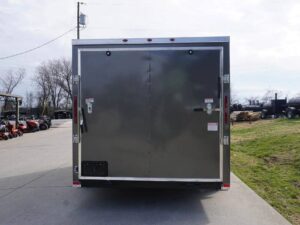 7×12 Enclosed Charcoal Trailer with Silver ATP 3500lb Axle Storage - Image 7