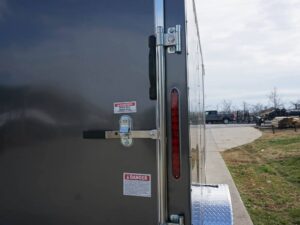 7×12 Enclosed Charcoal Trailer with Silver ATP 3500lb Axle Storage - Image 11