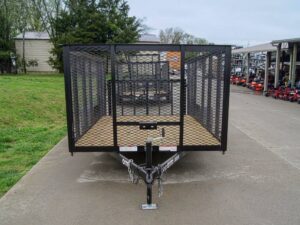 6.4×12 Dovetail Utility Trailer with 4ft Mesh Sides 3,500lb Axle - Image 2
