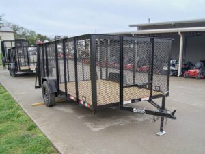 6.4×12 Dovetail Utility Trailer with 4ft Mesh Sides 3,500lb Axle - Image 8