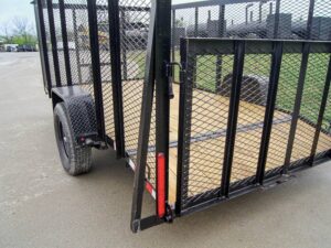 6.4×12 Dovetail Utility Trailer with 4ft Mesh Sides 3,500lb Axle - Image 14
