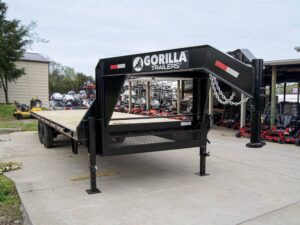 8.5×25 IBeam Gooseneck Straight Deckover Trailer (2) 7K Axles Slide Ramps 14K GVWR - Image 8