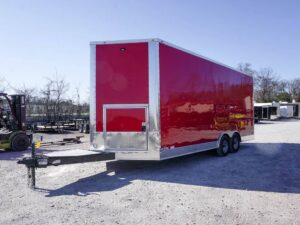 Enclosed Trailer 8.5′ X 20′ Custom Red Event Storage