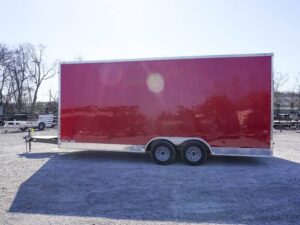 Enclosed Trailer 8.5′ X 20′ Custom Red Event Storage - Image 4