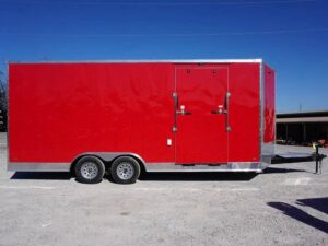 Enclosed Trailer 8.5′ X 20′ Custom Red Event Storage - Image 2