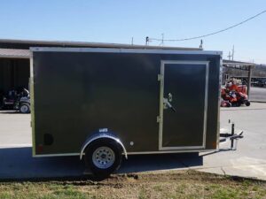 Enclosed Trailer 6′ X 12′ Charcoal- V-Nose 3,500 lb. Axle Storage - Image 5