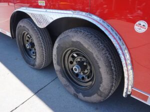 8.5×24 Red Enclosed Trailer (2) 5200lb Axles 7.5 Interior Height Storage - Image 10
