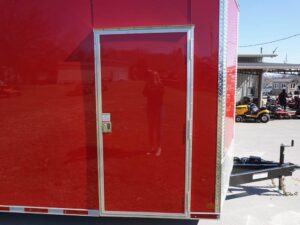 8.5×24 Red Enclosed Trailer (2) 5200lb Axles 7.5 Interior Height Storage - Image 12