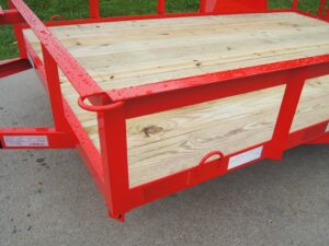 6.4×12 Powder Coated Dovetail Utility Trailer With Gate 3500lb Axle - Image 15