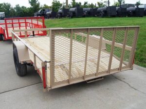 6.4×12 Powder Coated Dovetail Utility Trailer With Gate 3500lb Axle - Image 19