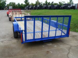 6.4×12 Powder Coated Dovetail Utility Trailer With Gate 3500lb Axle - Image 21