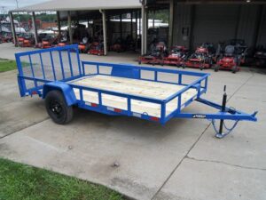 6.4×12 Powder Coated Dovetail Utility Trailer With Gate 3500lb Axle - Image 22