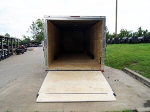 8.5×32 Black Enclosed Car Hauler Trailer With Ramp and Side Door (3) 7K Axles 21k GVWR - Image 7