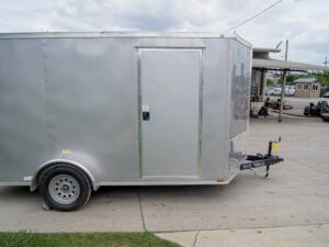 7×12 Silver Frost V-Nose Enclosed Trailer 3,500lb Axles - Image 6