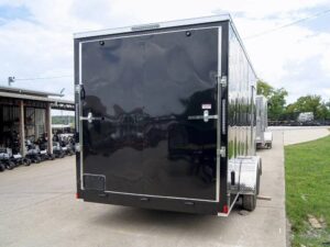 7×16 Black V-Nose Enclosed Storage Trailer (2) 3,500lb Axles - Image 7