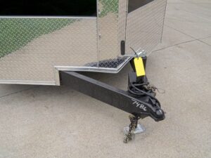 7×16 Black V-Nose Enclosed Storage Trailer (2) 3,500lb Axles - Image 10