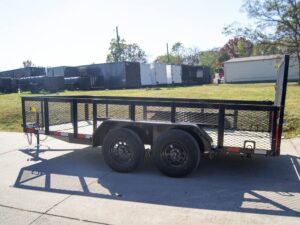 6.4×14 Straight Deck Utility Trailer 2ft Mesh Sides (2) 3500lb Axles 7K GVWR - Image 5