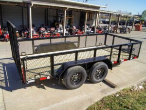 6.4×14 Straight Deck Utility Trailer 2ft Mesh Sides (2) 3500lb Axles 7K GVWR - Image 8