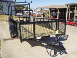 6.4×14 Straight Deck Utility Trailer 2ft Mesh Sides (2) 3500lb Axles 7K GVWR - Image 9