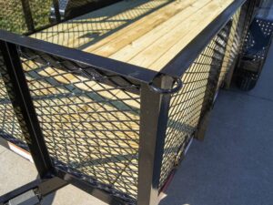 6.4×14 Straight Deck Utility Trailer 2ft Mesh Sides (2) 3500lb Axles 7K GVWR - Image 11