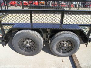 6.4×14 Straight Deck Utility Trailer 2ft Mesh Sides (2) 3500lb Axles 7K GVWR - Image 13