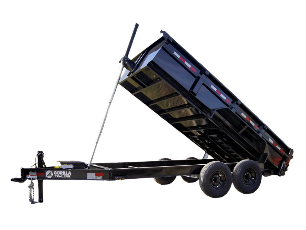 7×14 Gorilla Telescopic IBeam Dump Trailer with 2ft Sides (2) 7K Axles 7×14 Gorilla Telescopic IBeam Dump Trailer with 2ft Sides (2) 7K Axles - Image 1