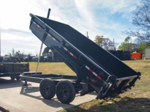 7×14 Gorilla Telescopic IBeam Dump Trailer with 2ft Sides (2) 7K Axles - Image 12