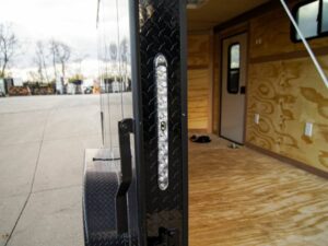 7×14 Black V-Nose Enclosed Trailer Blkout Pkg (2) 3,500lb Axles Elec Pkg - Image 17