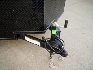 7×14 Black V-Nose Enclosed Trailer Blkout Pkg (2) 3,500lb Axles Elec Pkg - Image 21
