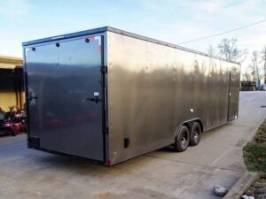 8.5×28 V-Nose Enclosed Trailer Black Out Package (2) 5,200lb Axles - Image 4