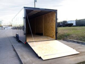 8.5×28 V-Nose Enclosed Trailer Black Out Package (2) 5,200lb Axles - Image 16
