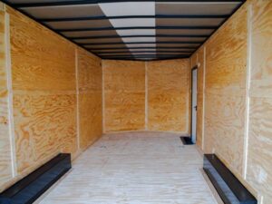 8.5×28 V-Nose Enclosed Trailer Black Out Package (2) 5,200lb Axles - Image 18