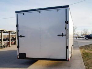 8.5×24 Silver V-Nose Enclosed Trailer Blackout Pkg (2) 5,200lb Axles - Image 7