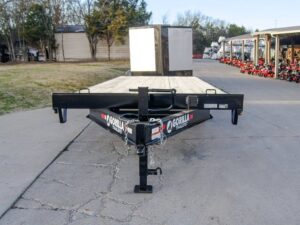 8.5×22 Straight Deckover Trailer (2) 7K Axles with Slide Out Ramps 14K GVWR - Image 4