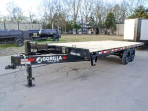 8.5×22 Straight Deckover Trailer (2) 7K Axles with Slide Out Ramps 14K GVWR - Image 3
