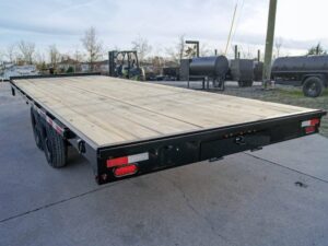 8.5×22 Straight Deckover Trailer (2) 7K Axles with Slide Out Ramps 14K GVWR - Image 6
