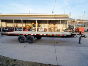 8.5×22 Straight Deckover Trailer (2) 7K Axles with Slide Out Ramps 14K GVWR - Image 8