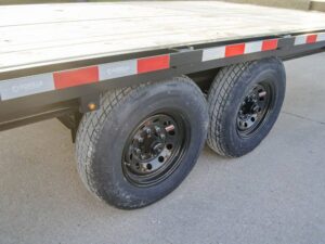 8.5×22 Straight Deckover Trailer (2) 7K Axles with Slide Out Ramps 14K GVWR - Image 14