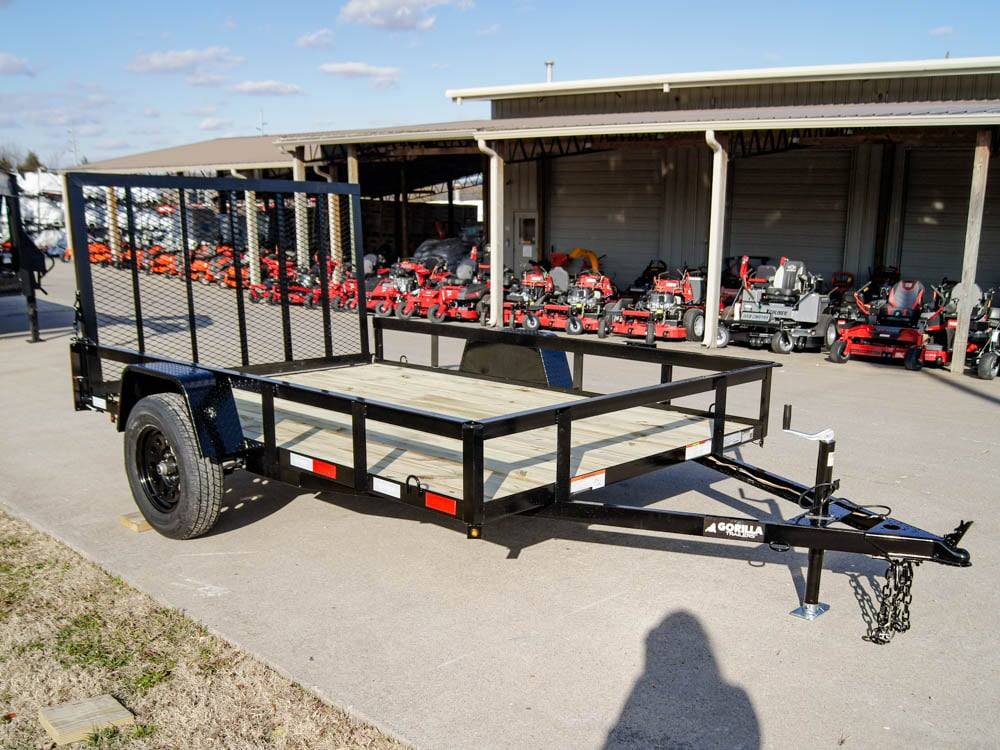 7×10 Powder Coated Straight Deck Utility Trailer 3,500lb Axles Tall Gate 7×10 Powder Coated Straight Deck Utility Trailer 3,500lb Axles Tall Gate - Image 1